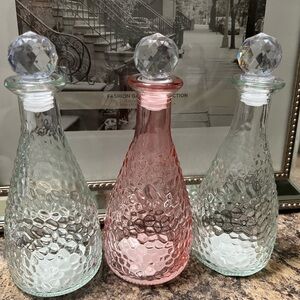 Pebble glass bottle.